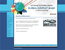 Tablet Screenshot of globalcontact.de