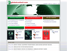 Tablet Screenshot of globalcontact.com